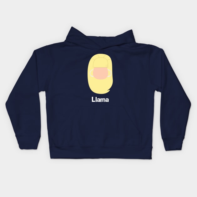 Llama Kids Hoodie by Sara Knite